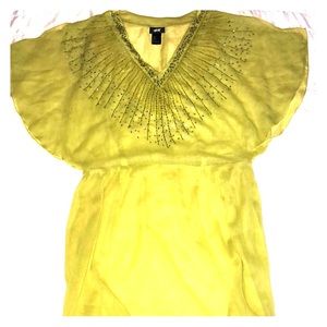 Citrine Beaded Beach Cover-up